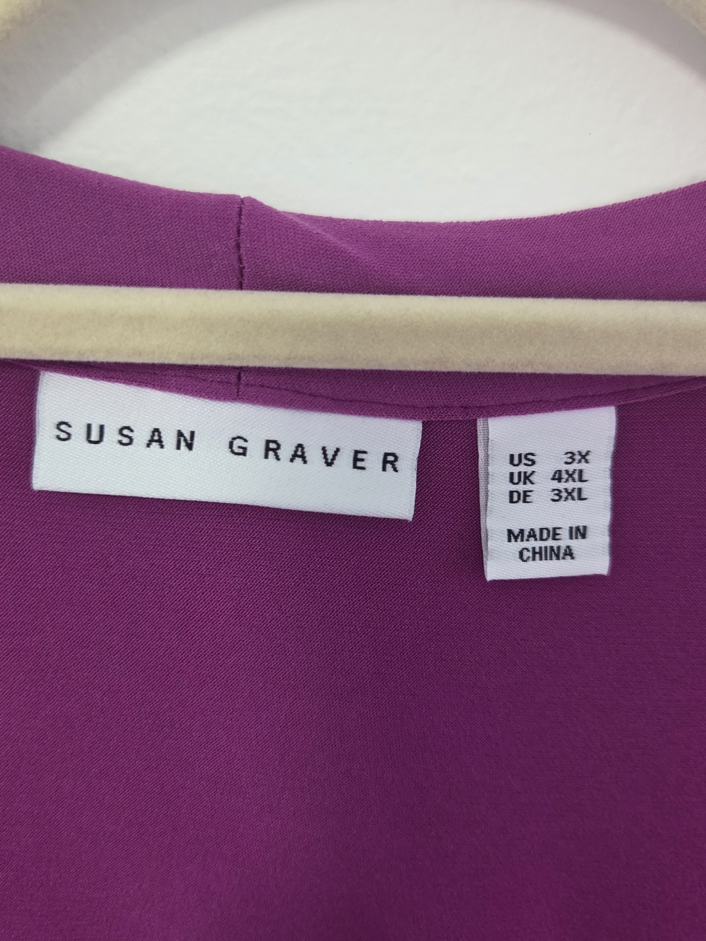 Susan Graver Magenta Open-Front Top - Picture 2 of 4